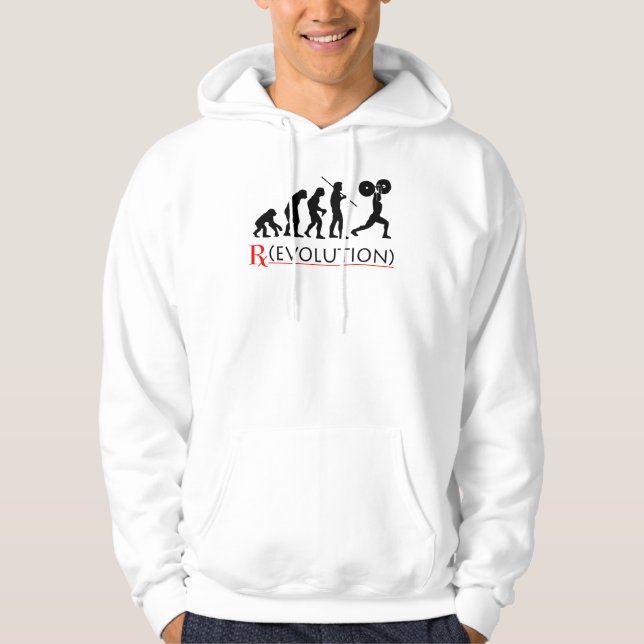 - Sweat - shirt à capuche de diagramme d'évolution (Devant)