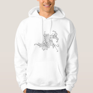 Sweat - shirt à capuche de dragon oriental de Fier