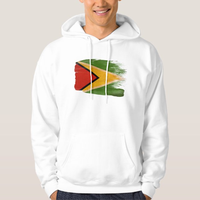 Sweat - shirt à capuche de drapeau de la Guyane (Devant)