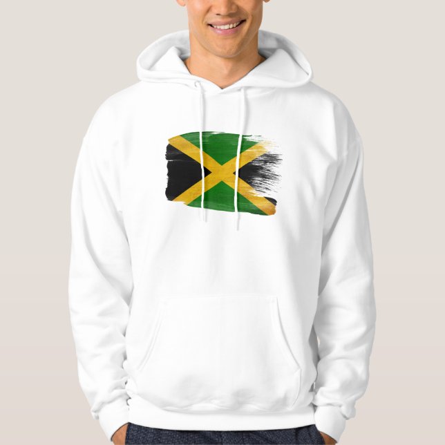 Sweat - shirt à capuche de drapeau de la Jamaïque (Devant)