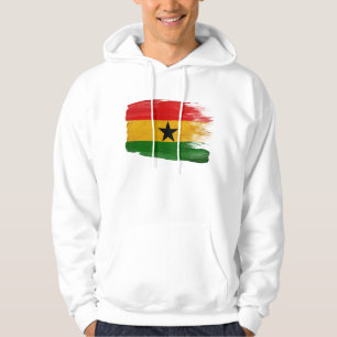 Sweat - shirt à capuche de drapeau du Ghana