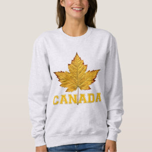 Sweat - shirt à capuche de feuille d'érable d'or p