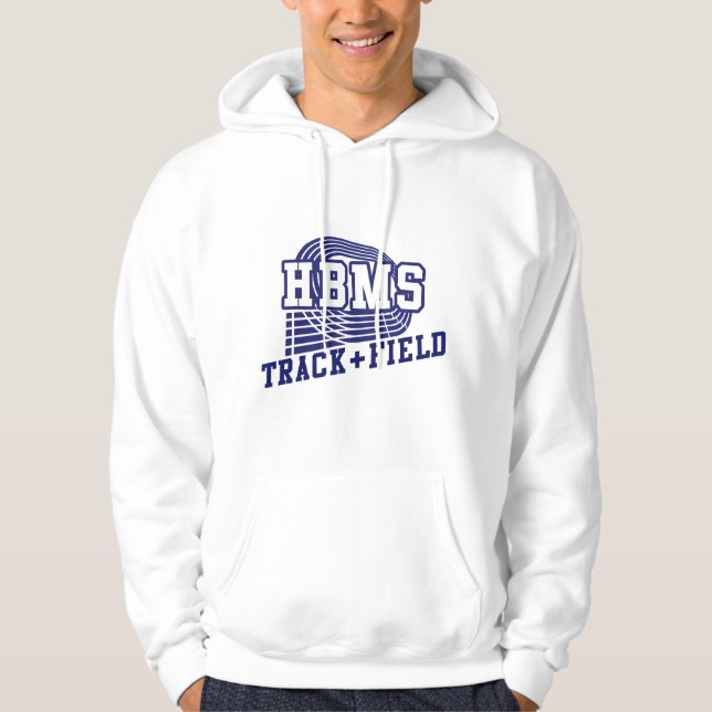 Sweat - shirt à capuche de HBMS Track & Field (Devant)