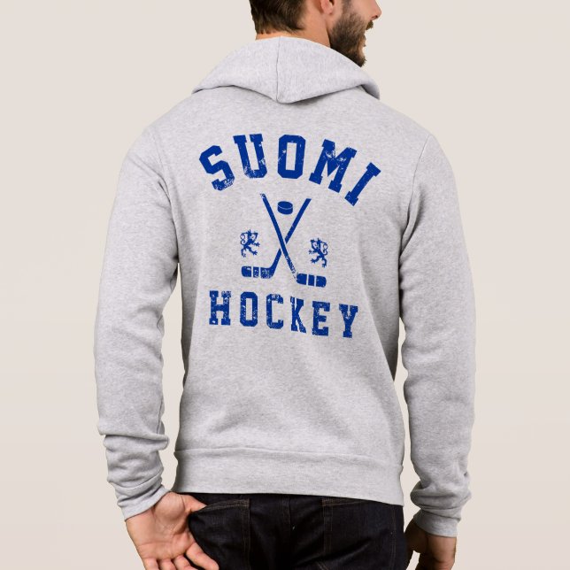 Sweat - shirt à capuche de hockey sur glace Suomi (Dos)