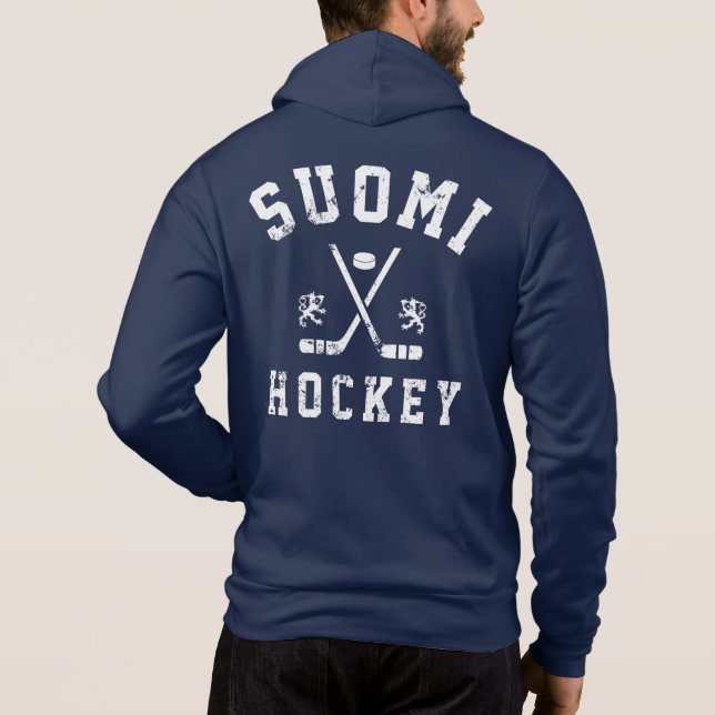 Sweat - shirt à capuche de hockey sur glace Suomi (Dos)