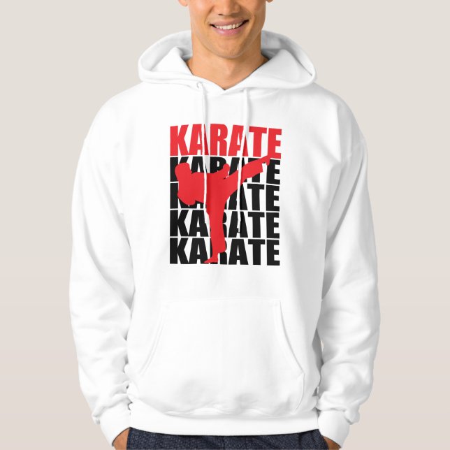 Sweat - shirt à capuche de karaté (Devant)