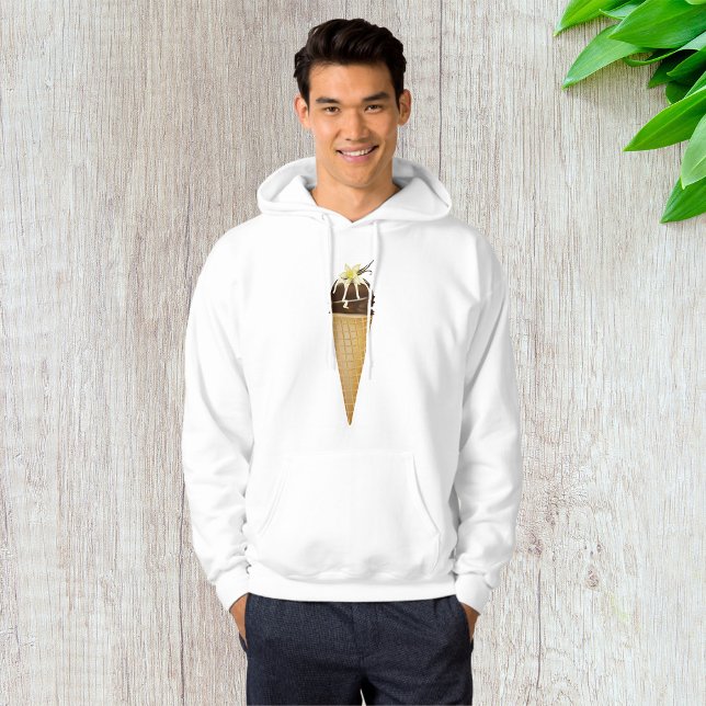 Sweat - shirt à capuche de la crème glacée au choc (Créateur téléchargé)