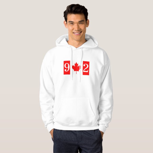 Sweat - shirt à capuche de la fête du Canada Halif (Devant entier)