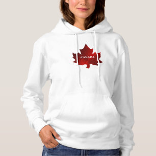 SWEAT - SHIRT À CAPUCHE de la feuille d'érable rou