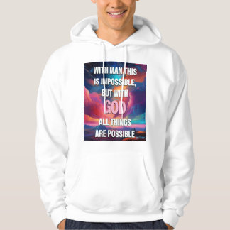 Sweat - shirt à capuche de la foi masculine - Matt