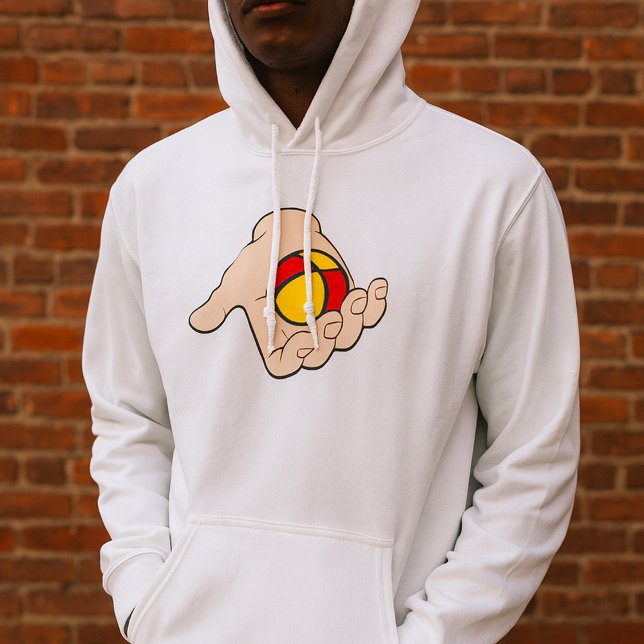 Sweat - shirt à capuche de la main avec Jonglage B (Créateur téléchargé)