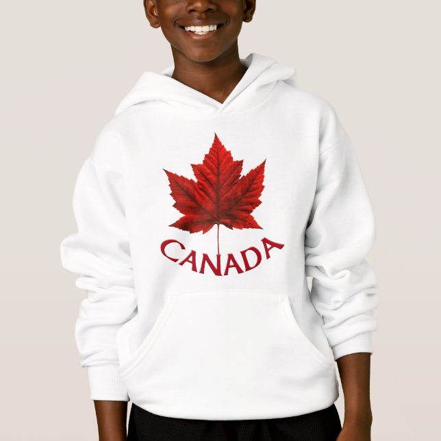 Sweat - shirt à capuche de la veste Canada pour en (Devant)