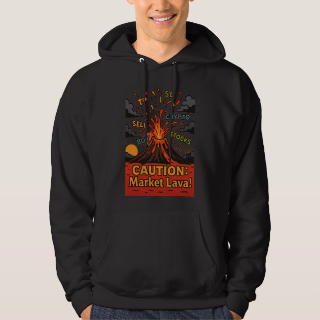 Sweat - shirt à capuche de lave de marché - Crypto (Devant)