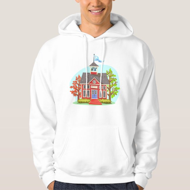 Sweat - shirt à capuche de l'école (Devant)