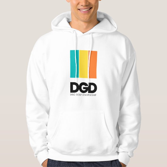 SWEAT - SHIRT À CAPUCHE de logo à rayures DGD (bla (Devant)