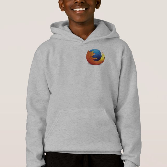 sweat - shirt à capuche de logo de firefox (aucun (Devant)