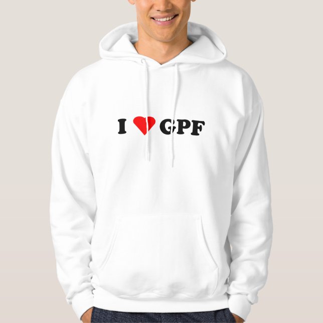 Sweat - shirt à capuche de logo de GPF (Devant)
