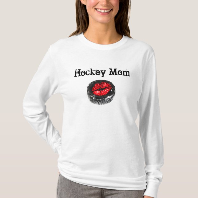 Sweat - shirt à capuche de maman d'hockey (Devant)