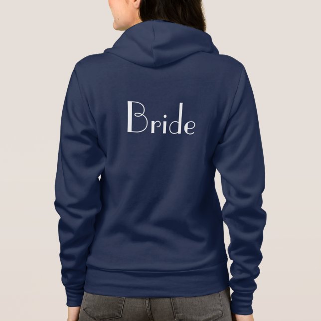 Sweat - shirt à capuche de mariée (Dos)