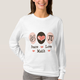 Sweat - shirt à capuche de maths d'amour de paix