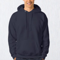 Sweat - shirt à capuche de mode bleu marine mascul