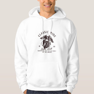 Sweat - shirt à capuche de moto Vintage moto Class