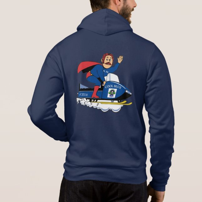 SWEAT - SHIRT À CAPUCHE de motoneige de l'équipe P (Dos)