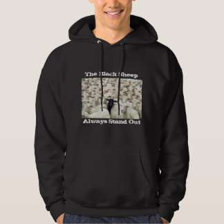Sweat - shirt à capuche de mouton noir