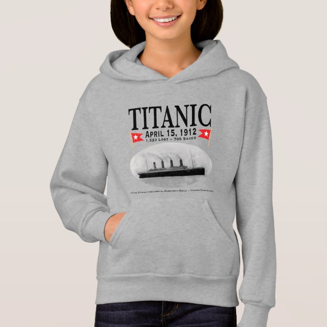 Sweat - shirt à capuche de navire fantôme Titanic (Devant)