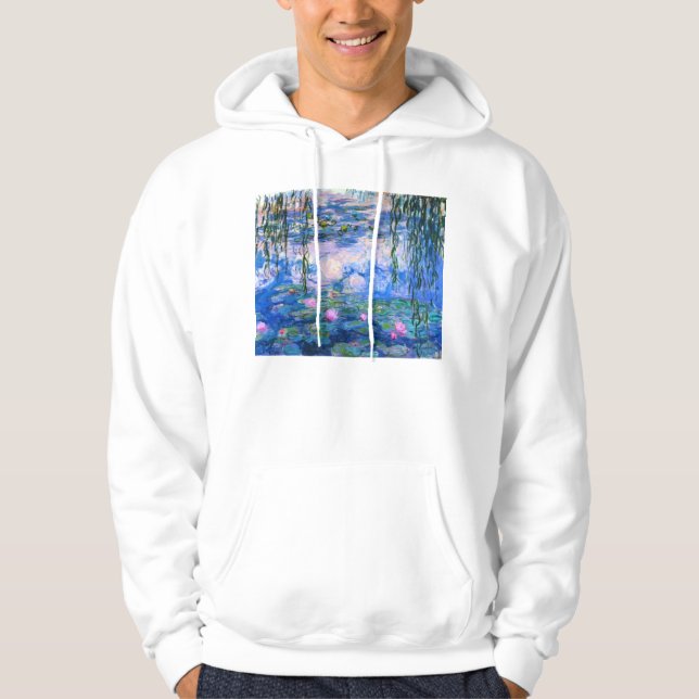 Sweat - shirt à capuche de nénuphars de Monet (Devant)