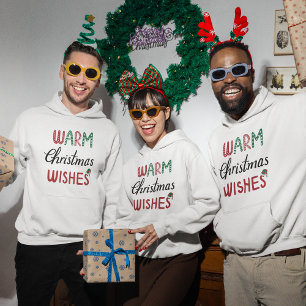 Sweat - shirt à capuche de Noël - Chaleureux voeux