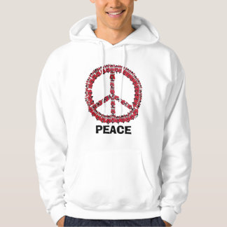 Sweat - shirt à capuche de PAIX et d'AMOUR
