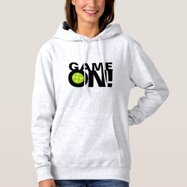 Sweat - shirt à capuche de Pickleball des femmes : (Devant)