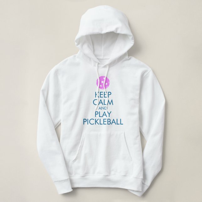 Sweat - shirt à capuche de Pickleball : Gardez le  (Design devant)