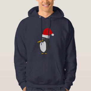Sweat - shirt à capuche de pingouin de Père Noë