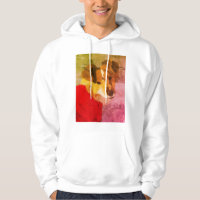 Sweat - shirt à capuche de portrait de chien peint