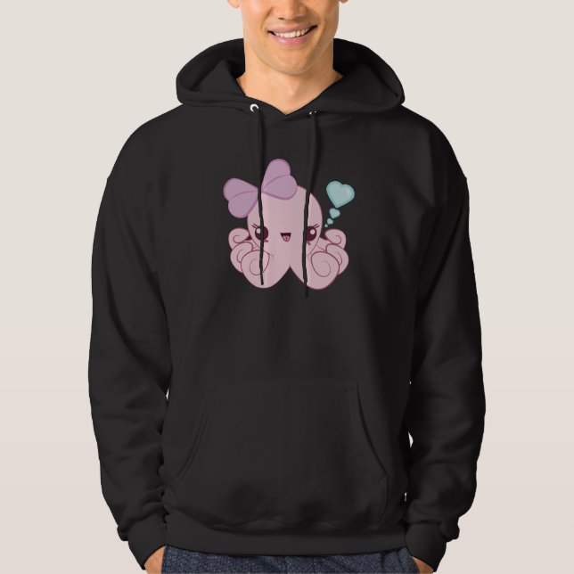 Sweat - shirt à capuche de poulpe de Kawaii (Devant)