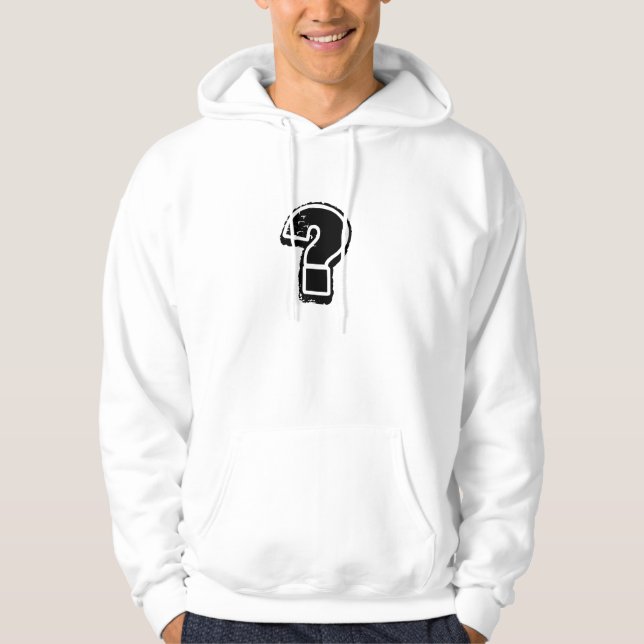 Sweat - shirt à capuche de question (Devant)