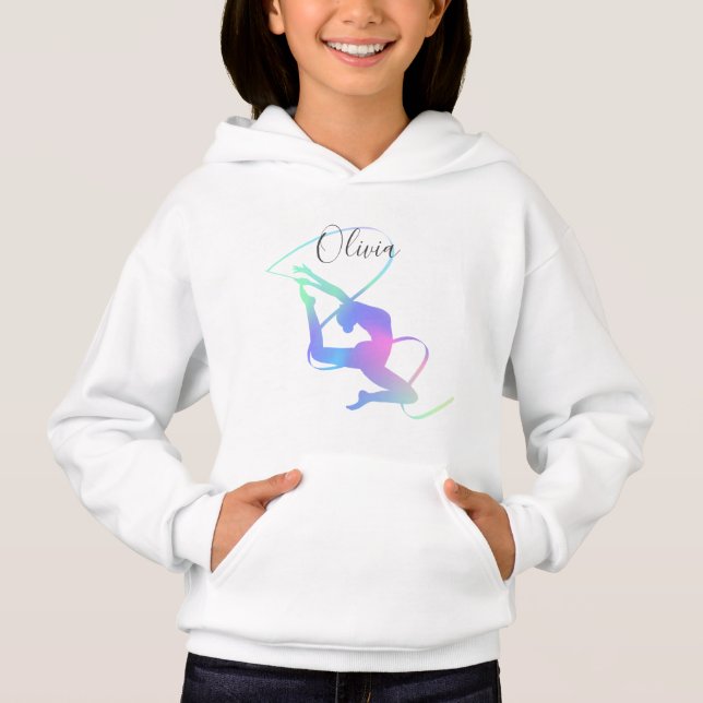 Sweat - shirt à capuche de ruban pour gymnastique  (Devant)