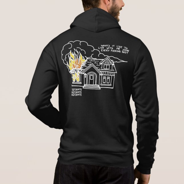 Sweat - shirt à capuche de saut du coeur de la mor (Dos)