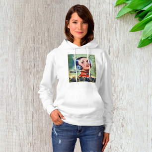 Sweat - shirt à capuche de science fiction rétro