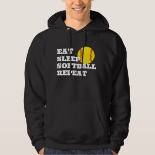 Sweat - shirt à capuche de softball personnalisé -