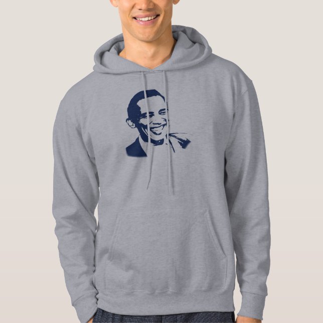 Sweat - shirt à capuche de sourire d'Obama (Devant)