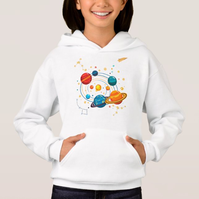 Sweat - shirt à capuche de transfert pour enfants (Devant)