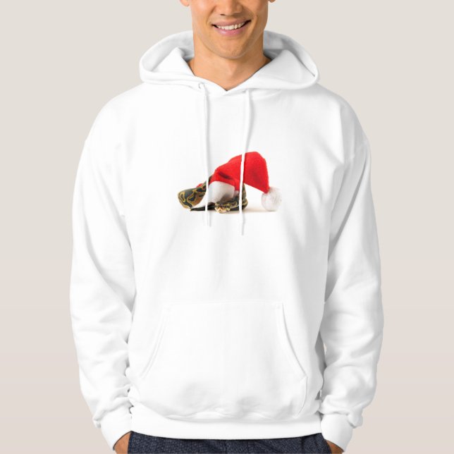 Sweat - shirt à capuche de vacances Ball Python (Devant)