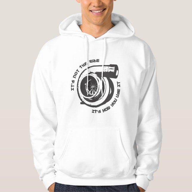 Sweat - shirt à capuche de voiture de Turbo (Devant)