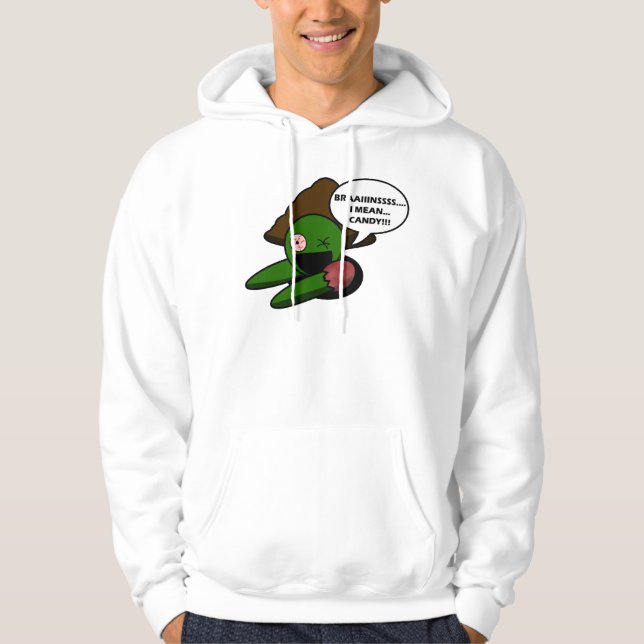 Sweat - shirt à capuche de zombi de Halloween (Devant)