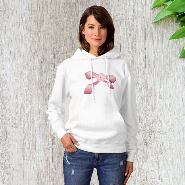 Sweat - shirt à capuche des femmes de Bow rose (Créateur téléchargé)