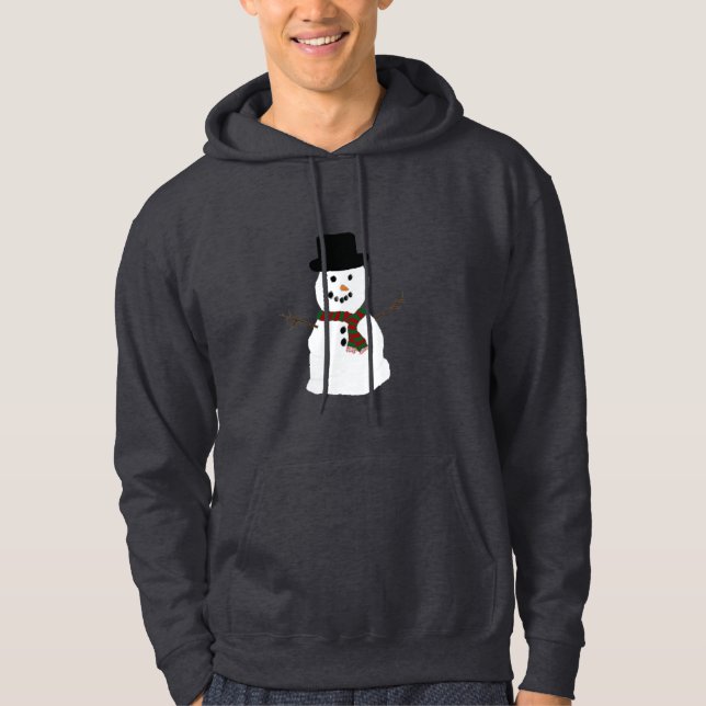 Sweat - shirt à capuche d'homme de neige (Devant)