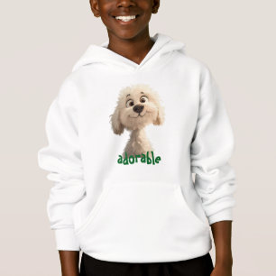 Sweat - shirt à capuche d'illustration de chien ad